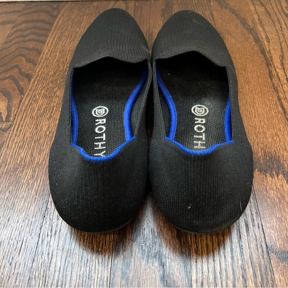 Rothy’s Women Shoes Black Loafers Slip On Ballet Flats Size 11 Solid Knit Round, - Picture 9 of 16